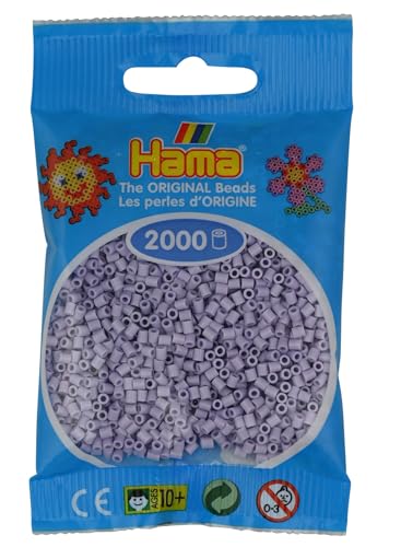 Hama Mini Perlen Beutel | ca. 2000 Sicherungsperlen | Mosaik Deko Kunst & Basteln für kreative Kinder ab 5 Jahren | Helles Lavendel Hama Mini Perlen Beutel | ca. 2000 Sicherungsperlen | Mosaik Deko Kunst & Basteln für kreative Kinder ab 5 Jahren | Helles Lavendel von Hama