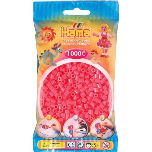 Hama 207-33 Bügelperlen 1000 Schreibwaren, Kirsch von Hama