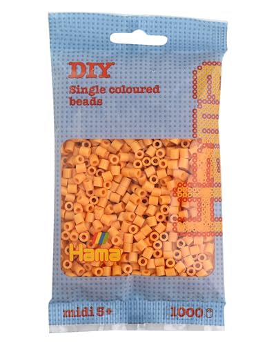 Hama Perlen 207-60 Bügelperlen Beutel mit ca. 1.000 Midi Bastelperlen mit Durchmesser 5 mm in Teddy Braun, kreativer Bastelspaß für Groß und Klein Hama Perlen 207-60 Bügelperlen Beutel mit ca. 1.000 Midi Bastelperlen mit Durchmesser 5 mm in Teddy Braun, kreativer Bastelspaß für Groß und Klein von Hama