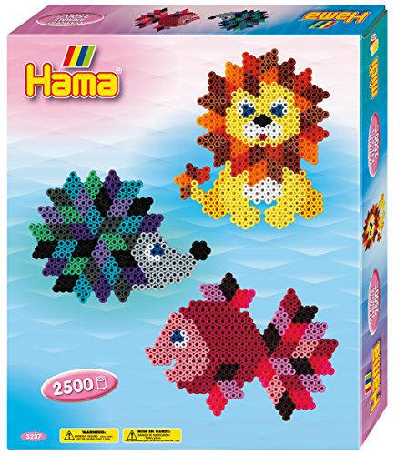 Hama Perlen 3237 Geschenk-Set Kristalltiere mit ca. 2.500 bunten Midi Bügelperlen mit Durchmesser 5 mm, Motivvorlagen und Stiftplatte, inkl. Bügelpapier, kreativer Bastelspaß für Groß und Klein Hama Perlen 3237 Geschenk-Set Kristalltiere mit ca. 2.500 bunten Midi Bügelperlen mit Durchmesser 5 mm, Motivvorlagen und Stiftplatte, inkl. Bügelpapier, kreativer Bastelspaß für Groß und Klein von Hama