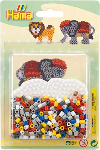 Hama Perlen 4183 Kleines Set Elefant mit ca. 450 bunten Midi Bügelperlen mit Durchmesser 5 mm, Stiftplatte, inkl. Bügelpapier, kreativer Bastelspaß für Groß und Klein Hama Perlen 4183 Kleines Set Elefant mit ca. 450 bunten Midi Bügelperlen mit Durchmesser 5 mm, Stiftplatte, inkl. Bügelpapier, kreativer Bastelspaß für Groß und Klein von Hama