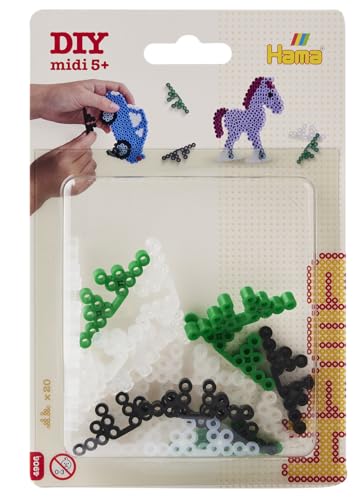 Hama Bügelperlen midi Zubehör Motivstützen 20 Stück Blister von Hama