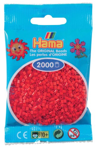Hama Perlen 501-05 - Mini-Perlen, 2000 Stück rot Hama Perlen 501-05 - Mini-Perlen, 2000 Stück rot von Hama