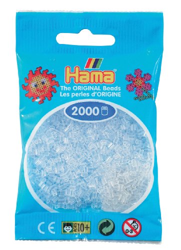 Hama Perlen 501-19 - Mini-Perlen 2000 Stück transparent/weiß Hama Perlen 501-19 - Mini-Perlen 2000 Stück transparent/weiß von Hama