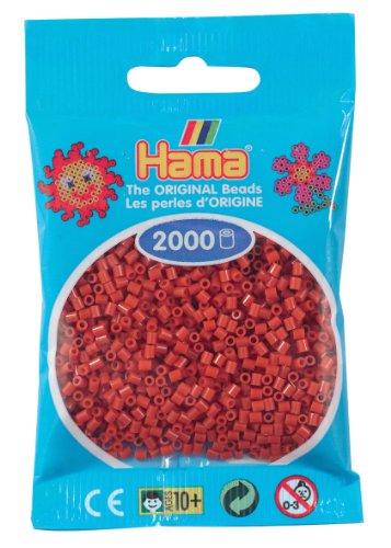 Hama Perlen 501-20 - Mini-Perlen, 2000 Stück rotbraun von Hama