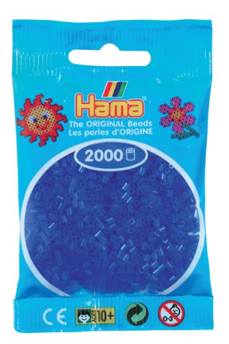 Hama Perlen, Mini-Größe 2.5mm Blau neon von Hama