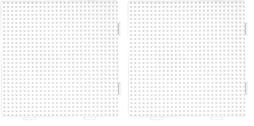 Hama Stiftplatte Multi Quadrat 14x14cm 234, Weiß, 1 STK (Packung mit 2) von Hama