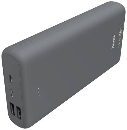 Hama Supreme 24HD Powerbank 24000 mAh LiPo USB-A, USB-C® Dunkelgrau von Hama