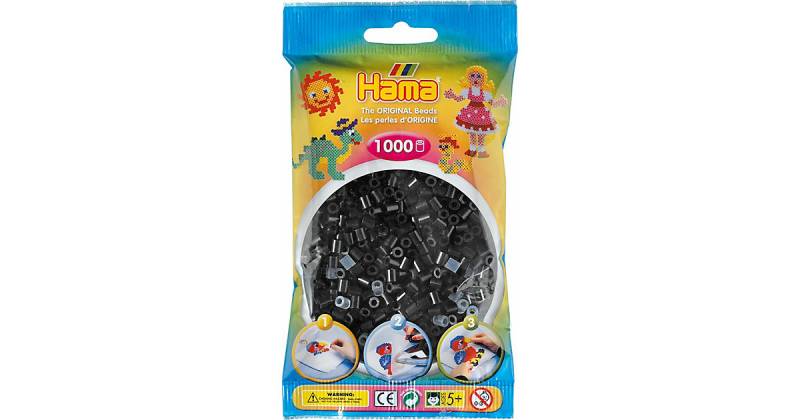 HAMA 207-18 Beutel midi-Perlen, 1.000 Stück, schwarz von Hama Perlen