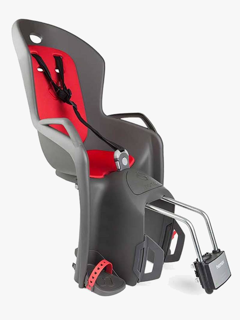 Hamax AMIGA Fahrradsitz, Dark Grey/Red von Hamax