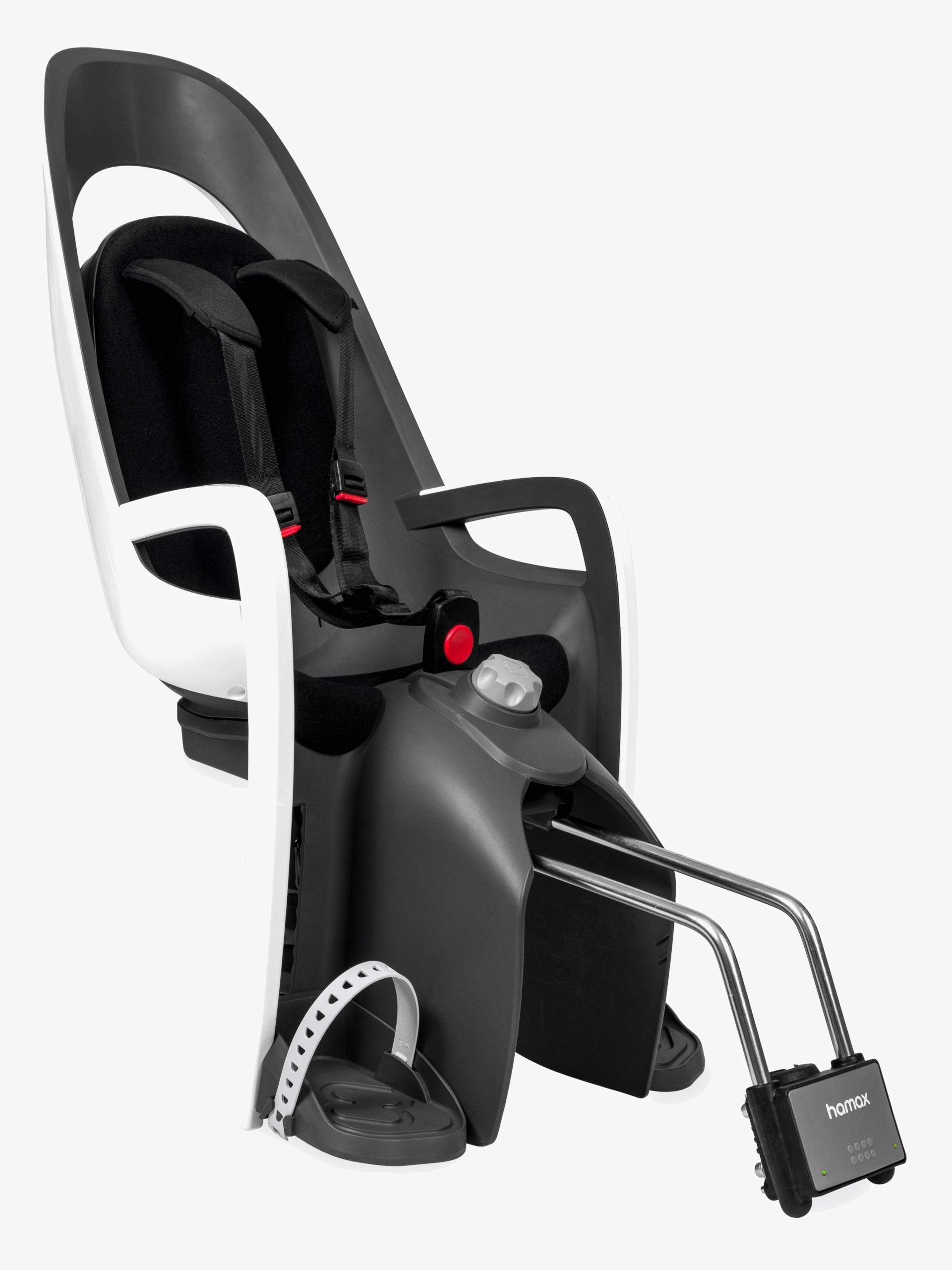Hamax CARESS Fahrradsitz mit abschließbarer Rahmenhalterung, White/Black Hamax CARESS Fahrradsitz mit abschließbarer Rahmenhalterung, White/Black von Hamax