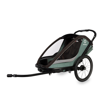 hamax Kinderfahrradanhänger Cocoon ONE Einsitzer green/black hamax Kinderfahrradanhänger Cocoon ONE Einsitzer green/black von Hamax