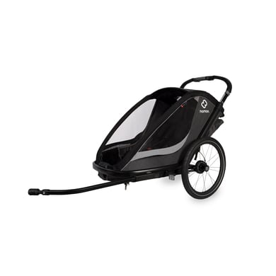 hamax Kinderfahrradanhänger Cocoon ONE Einsitzer grey/black von Hamax