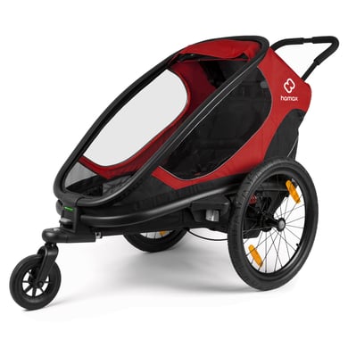 hamax Kinderfahrradanhänger Outback ONE mit Rückenlehnenverstellung Red/Black hamax Kinderfahrradanhänger Outback ONE mit Rückenlehnenverstellung Red/Black von Hamax