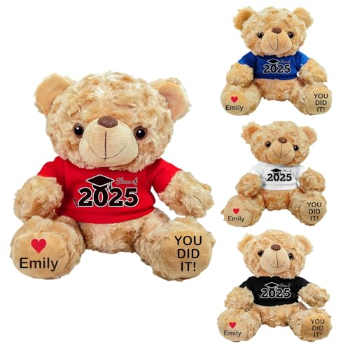 Abschlussbär-Geschenke für Sie und Ihn – Teddybär aus Plüsch Geschenke Klasse 2025, personalisierte Abschlussgeschenke mit individuellem Text oder Namen für Leavers Studenten, Jungen & Mädchen (A.) Abschlussbär-Geschenke für Sie und Ihn – Teddybär aus Plüsch Geschenke Klasse 2025, personalisierte Abschlussgeschenke mit individuellem Text oder Namen für Leavers Studenten, Jungen & Mädchen (A.) von Hamender