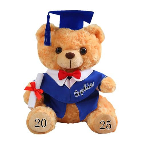 Geschenk zum Schulabschluss für Sie und Ihn, Teddybär, Plüsch, Geschenke Klasse 2025, personalisierte Abschlussgeschenke mit individuellem Text oder Namen für Leavers, Studenten, Jungen & Mädchen (B) Geschenk zum Schulabschluss für Sie und Ihn, Teddybär, Plüsch, Geschenke Klasse 2025, personalisierte Abschlussgeschenke mit individuellem Text oder Namen für Leavers, Studenten, Jungen & Mädchen (B) von Hamender