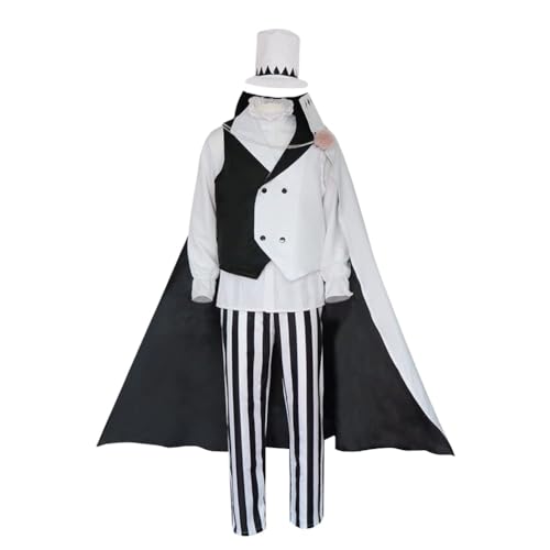 Hamender Bungo Stray Dogs Cosplay Kostüm - Oguri Tomotaro/Gogoli Cosplay Outfit Uniform Anzüge, Anime Komplettes Set Cosplay Kleidung für Party (Gogoli, M) von Hamender