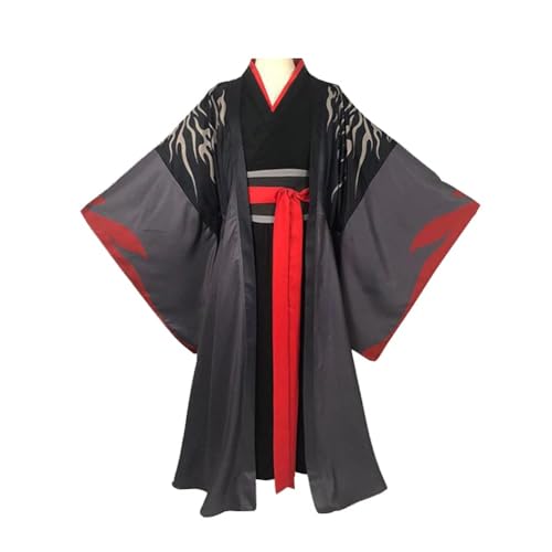 Mo Dao Zu Shi Cosplay Kostüm Wei Wuxian Lan Wangji Xue Yang Cosplay Anime Cosplay Ancient Hanfu Outfits Set für Halloween Karneval Party (D, M) von Hamender