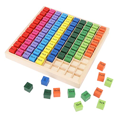 Hamwesh Brettspiel mit Holzmultiplikation, Lernendes Mathematikspiel mit Farbenfrohen Blöcken für Kleinkinder Im Vorschulkinder Hamwesh Brettspiel mit Holzmultiplikation, Lernendes Mathematikspiel mit Farbenfrohen Blöcken für Kleinkinder Im Vorschulkinder von Hamwesh