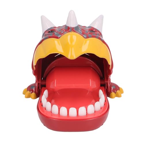 Hamwesh Dinosaurier Beißende Fingerspielzeug, Interaktives Rotierendes Wheel Kids Streichspiel mit Cartoon Animal Play für Home Party Geschenke (Rot) von Hamwesh