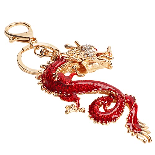 Hamwesh Drachenschlüsselkette, Vintage Chinesischer Drachenschlüsselkette mit Zinklegierung Rostfrohdes Verschleiß Resistent für Tasten Brieftaschen Handtaschen Autozubehör Hamwesh Drachenschlüsselkette, Vintage Chinesischer Drachenschlüsselkette mit Zinklegierung Rostfrohdes Verschleiß Resistent für Tasten Brieftaschen Handtaschen Autozubehör von Hamwesh