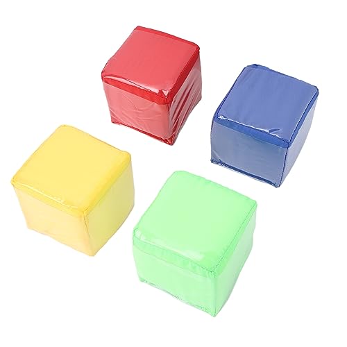 Hamwesh Foam Dice, 4pcs Große Farbenfrohe Weiche Spielspiel -Würfel mit Aufbewahrungstasche für Math Learning Party Gefälligkeiten Hamwesh Foam Dice, 4pcs Große Farbenfrohe Weiche Spielspiel -Würfel mit Aufbewahrungstasche für Math Learning Party Gefälligkeiten von Hamwesh