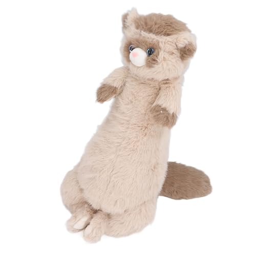 Hamwesh Frettchenplüsch, Ultra Weiches Pelz Lebensechtig Gefülltes Tierhandspielzeug für Geburtstagsgeschenke mit Einzigartigem Design (Brown) von Hamwesh
