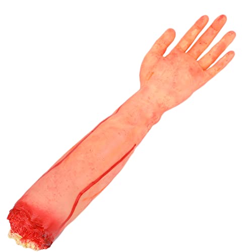 Hamwesh Gummi Gefälschte Hand, Hohe Simulation Halloween Hände mit Schrecklichem Aussehen für Cosplay -Requisiten Haunted House (Große gebrochene Hand) von Hamwesh