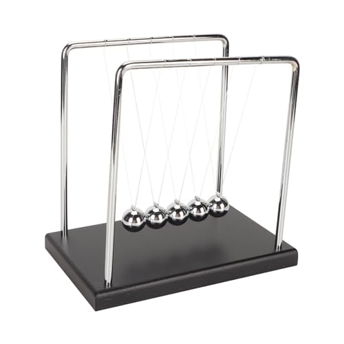 Hamwesh Newtons Cradle -Pendel, Schwingende Kinetische Kugeln mit Metallkugeln und Plastikhalterungen für Home Office Stressabbau von Hamwesh