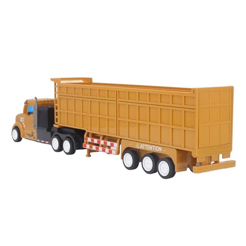 Hamwesh Semi -LKW -Spielzeug, Inertial Dump Trailer Car Modell mit Verlängertem Containerwagen für Einfallsreiches Spiel (Langer Kopf) von Hamwesh