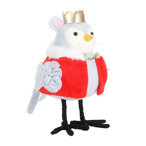 Hamwesh Weihnachtsvögel Dekorationen, Entzückende Stoffvogelfiguren mit Krone für Ferienhaus Küchenkamin Mantel Party Hamwesh Weihnachtsvögel Dekorationen, Entzückende Stoffvogelfiguren mit Krone für Ferienhaus Küchenkamin Mantel Party von Hamwesh