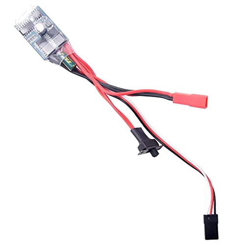 Hanabitx 10A ESC GebüRstete Geschwindigkeit ​​Controller für 1/12 1/16 1/18 1/24 1/28 RC Auto Crawler C24 B16 B24 B36 K989 RC Boot von Hanabitx