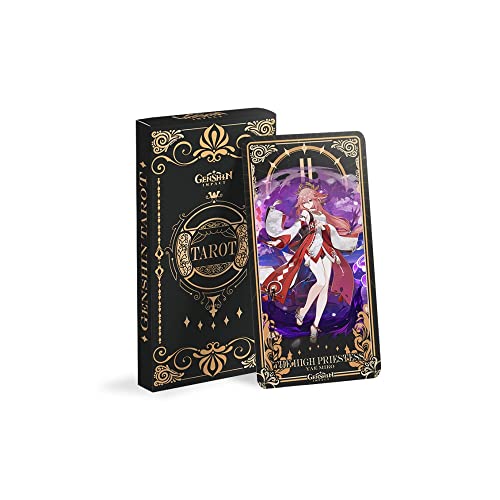 Hanaiette 22 Stück Genshin Impact Peripherie-Tarot-Kartenspiel-Charaktere HD komplettes Set von Tarotkarten, LZH-1154 Hanaiette 22 Stück Genshin Impact Peripherie-Tarot-Kartenspiel-Charaktere HD komplettes Set von Tarotkarten, LZH-1154 von Hanaiette