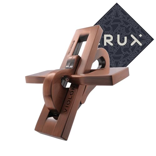 Hanayama Cast Violine Puzzle - Level 3 of 6 Grandmaster - Mid Level Difficultly Puzzle - Inklusive Crux Aufkleber von Hanayama and Crux