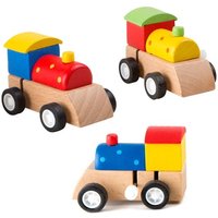 Aufzieh-Lokomotive, Holz, bunt, 1 Stk, 7cm, Mitgebsel kleine Eisenbahner Aufzieh-Lokomotive, Holz, bunt, 1 Stk, 7cm, Mitgebsel kleine Eisenbahner von Handelshaus Legler OHG
