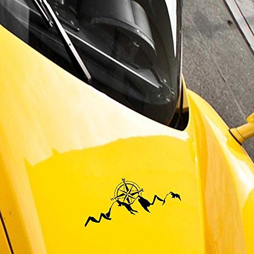 Mountain Compass Sun Rising Fun Window Bumper Vinyl Decal Sticker 14.7CM x 6.2CM - Black Mountain Compass Sun Rising Fun Window Bumper Vinyl Decal Sticker 14.7CM x 6.2CM - Black von Handmade By Stukk