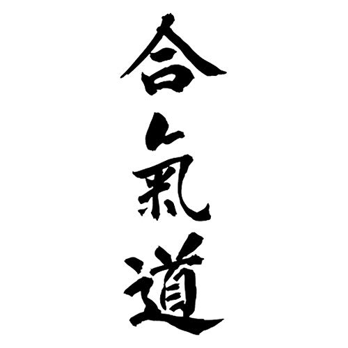 Stukk Stickers Aikido Kanji Kampfkunst Spaß Autofenster Wasserdicht Vinyl Aufkleber 5 cm x 15,2 cm - Schwarz Stukk Stickers Aikido Kanji Kampfkunst Spaß Autofenster Wasserdicht Vinyl Aufkleber 5 cm x 15,2 cm - Schwarz von Handmade By Stukk