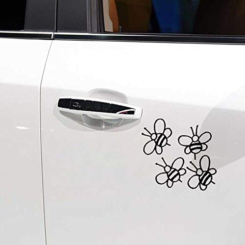 Stukk Stickers Bienen und Gänseblümchen, Schablone, lustig, Fensteraufkleber, Vinyl, 15,3 x 19,2 cm, Schwarz Stukk Stickers Bienen und Gänseblümchen, Schablone, lustig, Fensteraufkleber, Vinyl, 15,3 x 19,2 cm, Schwarz von Handmade By Stukk