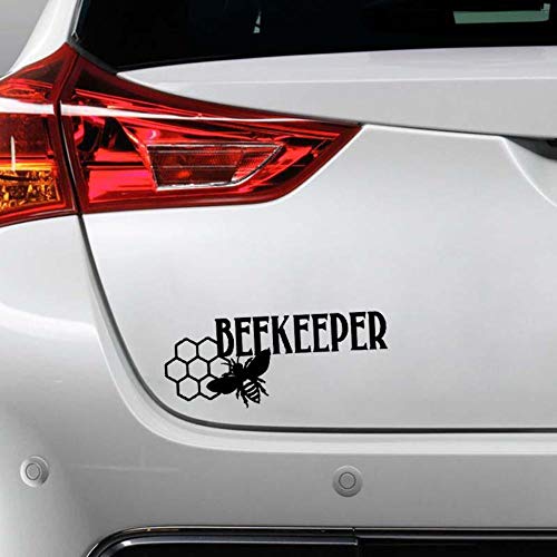 Stukk Stickers Bienenhüter Kalligraphie Hive & Bienen-Fun-Fenster-Stoßfänger-Vinyl-Aufkleber 17.8cm x 7,2 cm - schwarz Stukk Stickers Bienenhüter Kalligraphie Hive & Bienen-Fun-Fenster-Stoßfänger-Vinyl-Aufkleber 17.8cm x 7,2 cm - schwarz von Handmade By Stukk