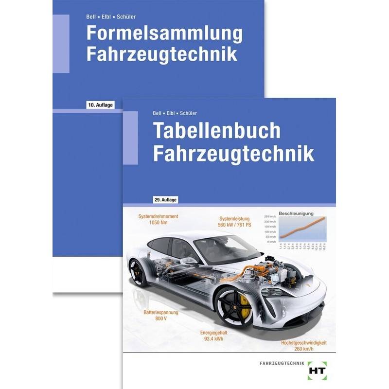 Tabellenbuch Fahrzeugtechnik und Formelsammlung Fahrzeugtechnik, 2 Bde. von Handwerk und Technik