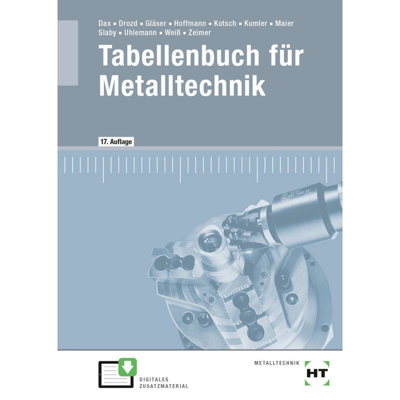 eBook inside: Buch und eBook Tabellenbuch für Metalltechnik, m. 1 Buch, m. 1 Online-Zugang von Handwerk und Technik