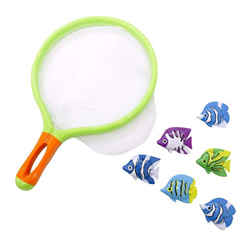Splash & Fun Kescherspiel mit Fischen, 6 Stück von Hang Wing Plastic Ind.Co.Ltd.