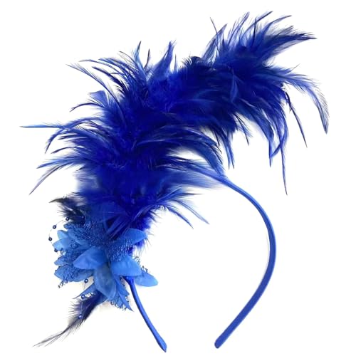 Hangsu Gefiedertes Stirnband für 1920er Jahre Mottopartys Kostüm Event Bühnenshows Weiches Stoffband Damen Mädchen Kostüm Damen Haarschmuck Hangsu Gefiedertes Stirnband für 1920er Jahre Mottopartys Kostüm Event Bühnenshows Weiches Stoffband Damen Mädchen Kostüm Damen Haarschmuck von Hangsu
