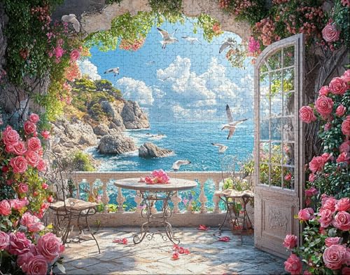 Puzzle 100 Teile Erwachsene Warmes Zuhause 28x40cm Puzzles für Erwachsene Lernspiel Herausforderungsspielzeug 100 Teilige Spiel Puzzlematte Anlage, MöWe Puzzlematte, Geschenk A-7 von Hanjunng
