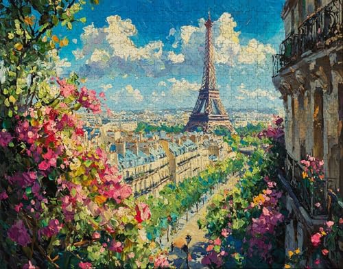 Puzzle 100 Teile Erwachsene Warmes Zuhause 28x40cm Puzzles für Erwachsene Lernspiel Herausforderungsspielzeug 100 Teilige Spiel Puzzlematte Anlage, Turm Puzzlematte, Geschenk D-4 von Hanjunng