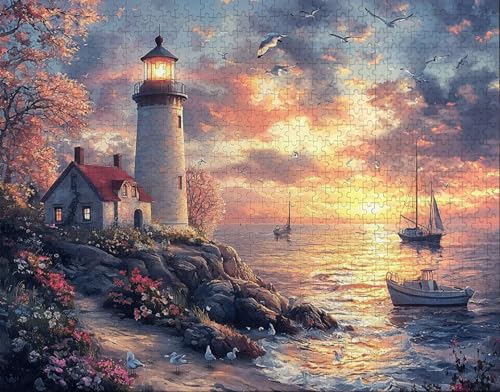 Puzzle 100 Teile Erwachsene Warmes Zuhause 28x40cm Puzzles für Erwachsene Lernspiel Herausforderungsspielzeug 100 Teilige Spiel Puzzlematte Baum, Sonnenaufgang Puzzlematte, Geschenk M-2 von Hanjunng