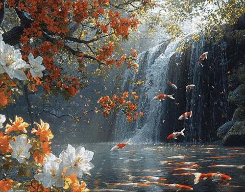Puzzle 100 Teile Erwachsene Warmes Zuhause 28x40cm Puzzles für Erwachsene Lernspiel Herausforderungsspielzeug 100 Teilige Spiel Puzzlematte Blume, Fallen Puzzlematte, Geschenk A-7 von Hanjunng