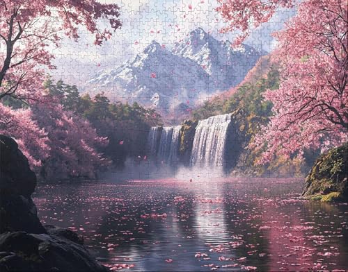 Puzzle 100 Teile Erwachsene Warmes Zuhause 28x40cm Puzzles für Erwachsene Lernspiel Herausforderungsspielzeug 100 Teilige Spiel Puzzlematte Fallen, See Puzzlematte, Geschenk G-6 von Hanjunng