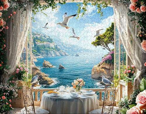 Puzzle 100 Teile Erwachsene Warmes Zuhause 28x40cm Puzzles für Erwachsene Lernspiel Herausforderungsspielzeug 100 Teilige Spiel Puzzlematte Tier, Anlage Puzzlematte, Geschenk V-8 von Hanjunng