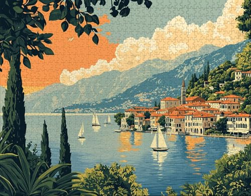 Puzzle 150 Teile, Puzzle Erwachsene, Anlage Puzzlematte, Indoor-Puzzlematte-Kreativspiel zur Entspannung von Erwachsenen und Erziehung Wolke, Geschenke auf der Ganzen Welt P-7 von Hanjunng